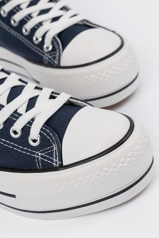 Blaue Damen Schuhe mit Plattform Blaue Damen Schuhe mit Plattform