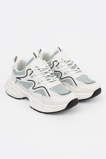 Weiß-grüne Sportschuhe im... 2