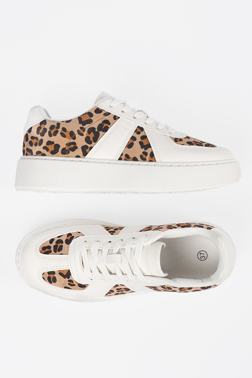 Weiße sportliche Schuhe mit... Weiße sportliche Schuhe mit...