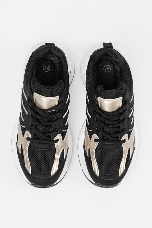 Schwarze Damen Sportschuhe im...