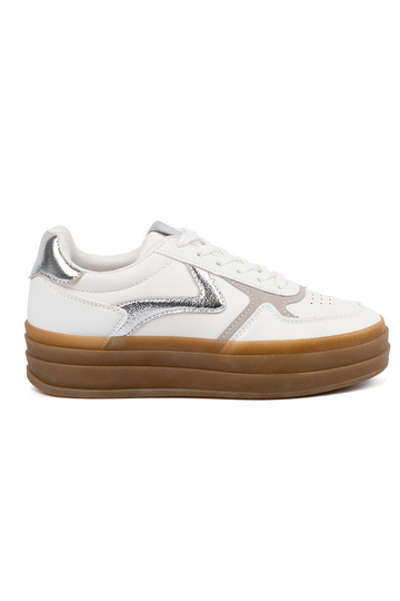 Weiße Damen Sportschuhe im...