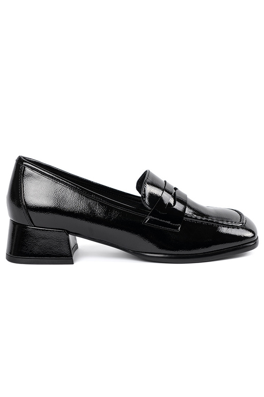 Schwarze Damen Schuhe im Lord-Stil