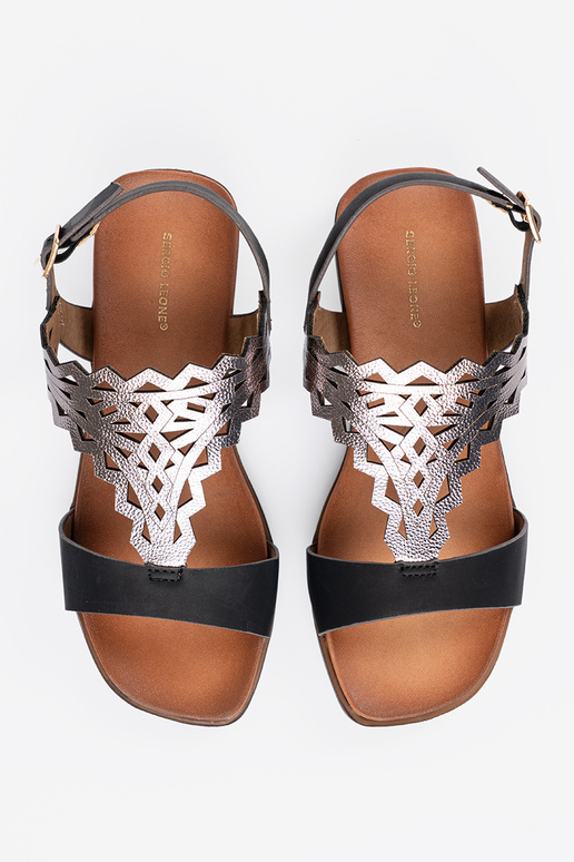 Braune flache Sandalen, Sergio Leone