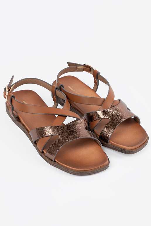 Damen-Sandalen auf weißer Plattform