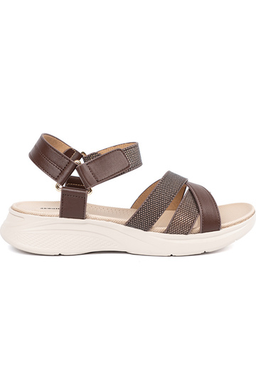 Weiße flache Sandalen,...