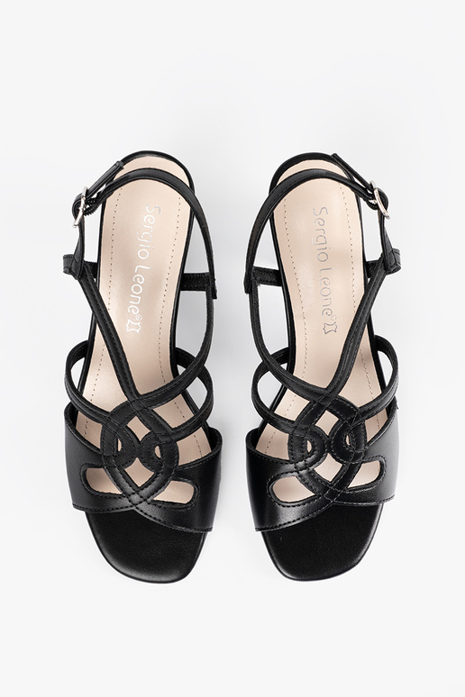 Schwarze Damen Sandalen mit High Heels