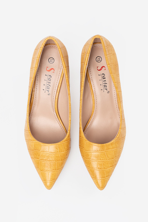 Gelbe klassische High Heels auf... Gelbe klassische High Heels auf...