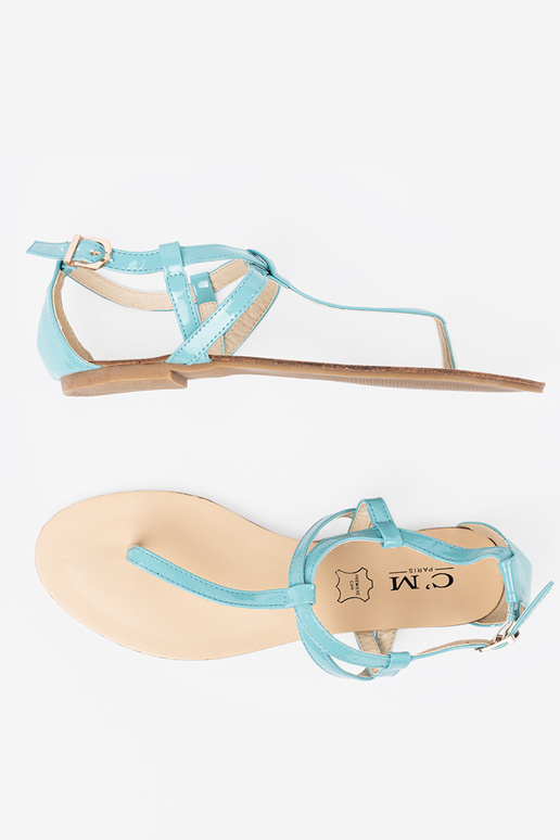 Blaue japanische Sandalen für Frauen