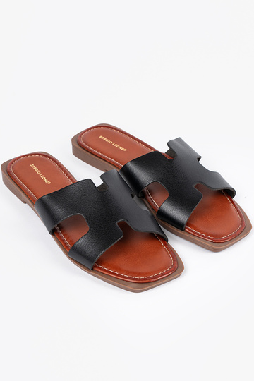 Schwarze Hausschuhe mit... 2