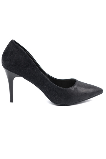 Schwarze Wildleder High Heels