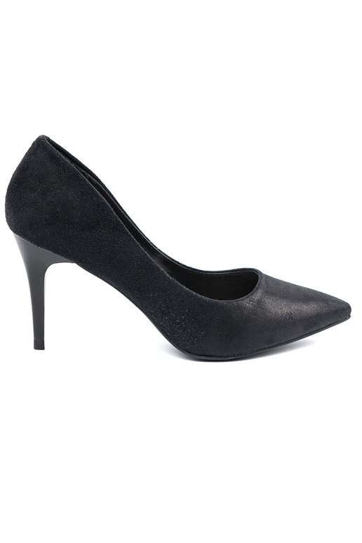 Schwarze Wildleder High Heels