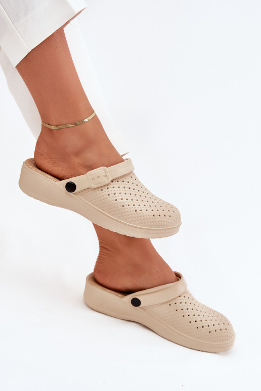 Leichte Hausschuhe Hausschuhe Verstopfungen Feminin Beige Faylina