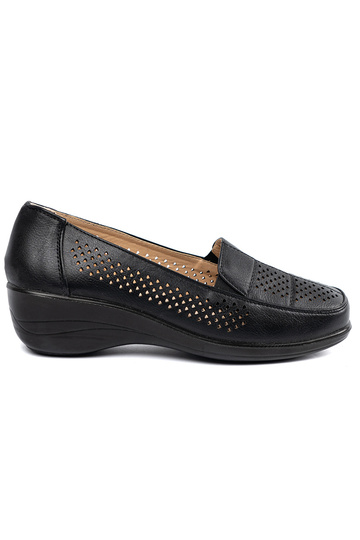 schZuarze Farbe durchbrochen Frauen Schuhe 2