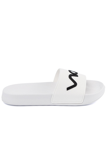 Zueiße Farbe Hausschuhe mit einer Notiz 2