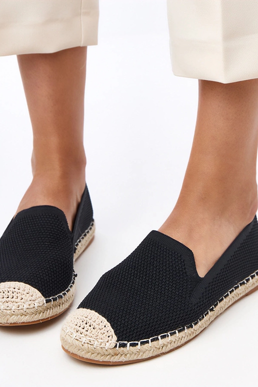 Schwarze Espadrilles mit Plateau Luna Schwarze Espadrilles mit Plateau Luna