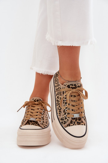 Freizeitschuhe mit einer Plattform mit Leopardenfellmuster Es mussrinae 2