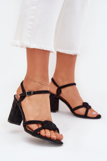 Schwarze Damen-High Heels Sandalen Tai turivira