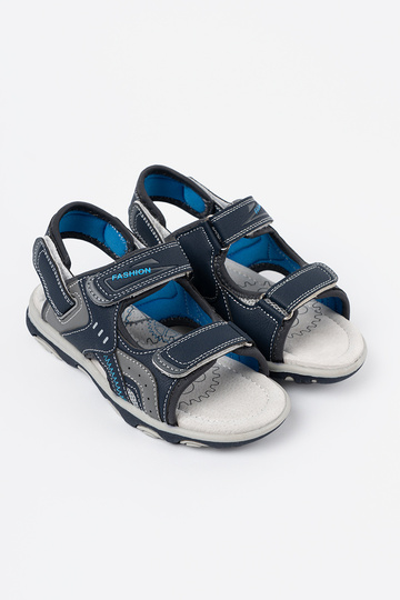 Sandalen jungenhaft Klettverschluss blaue Farbe