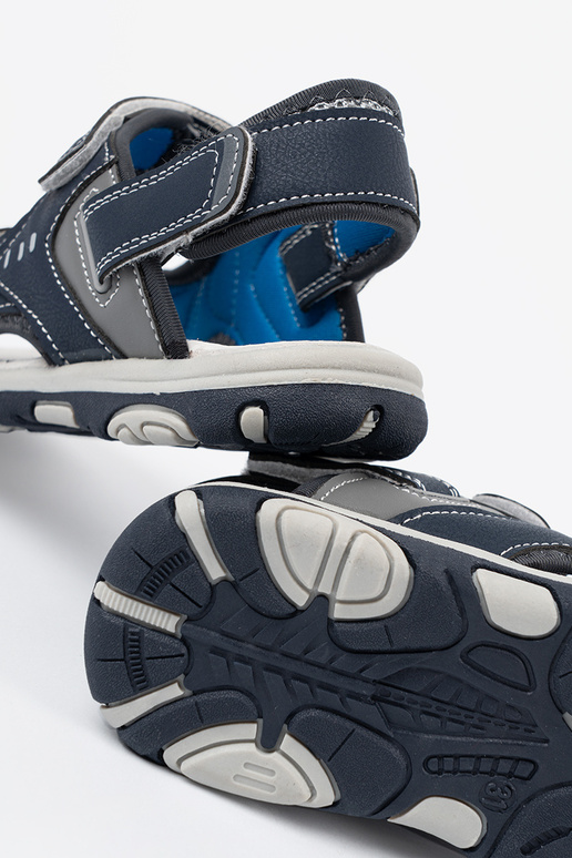 Sandalen jungenhaft Klettverschluss blaue Farbe Sandalen jungenhaft Klettverschluss blaue Farbe