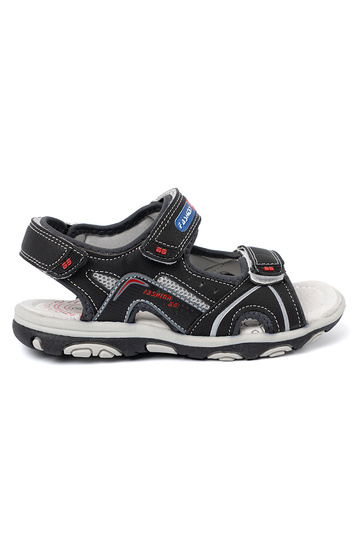schZuarze Farbe jungenhaft Sandalen 2