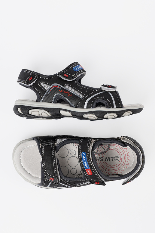 schZuarze Farbe jungenhaft Sandalen