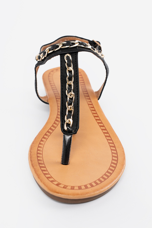 Sandalen z ozdobnym łańcuszkiem INohnung