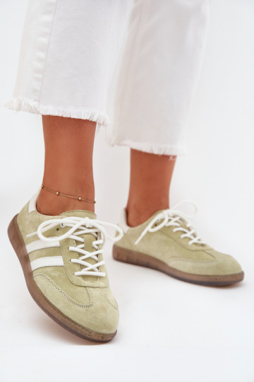 Niedrig Haut Sneakers Stilvollllschuhe Feminin Kalkstein Ismina