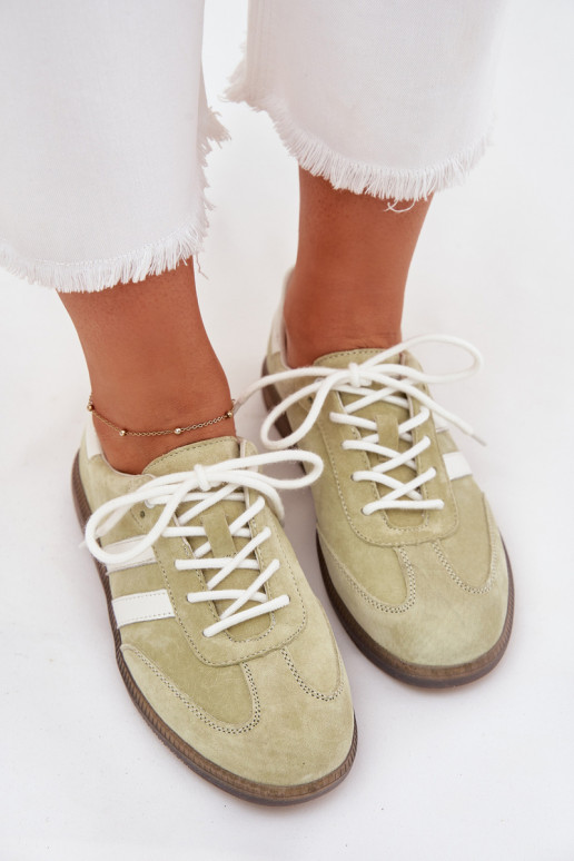 Niedrig Haut Sneakers Stilvollllschuhe Feminin Kalkstein Ismina