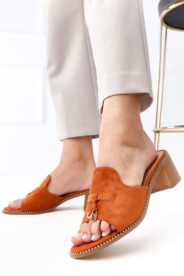 Braune Pantoletten mit... 2