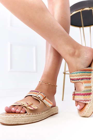 Blaue gehäkelte Pantoletten... 2