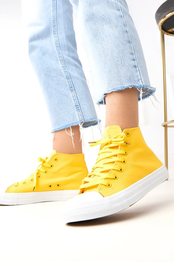 Gelbe hohe Sneakers Ghanem 2