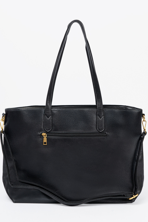 SchZuarz Handtasche ze goldenmi elementami SchZuarz Handtasche ze goldenmi elementami
