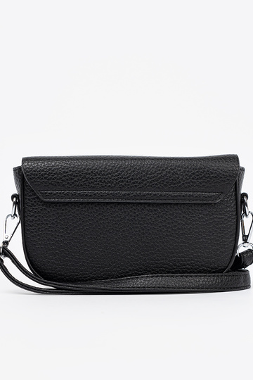 Kobieca Handtasche SchZuarz z dekoracyjnym zapięciem