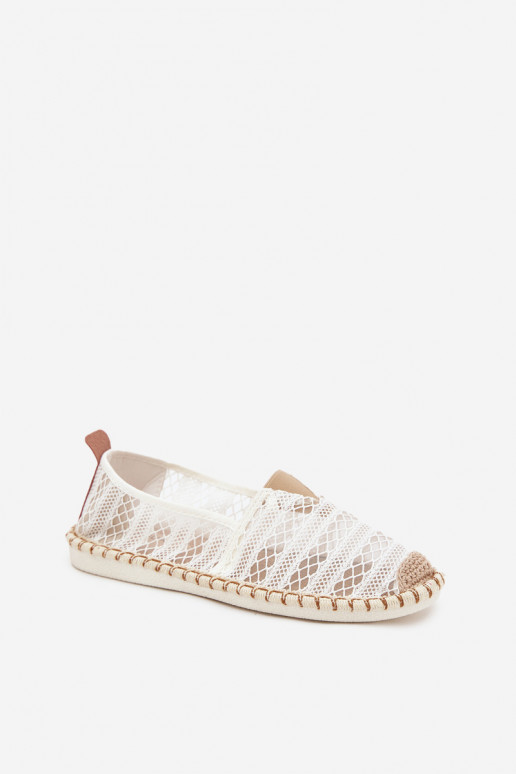 Espadrilles aus Spitze Feminin mit Netz Zueiße Farbe Faylira Espadrilles aus Spitze Feminin mit Netz Zueiße Farbe Faylira