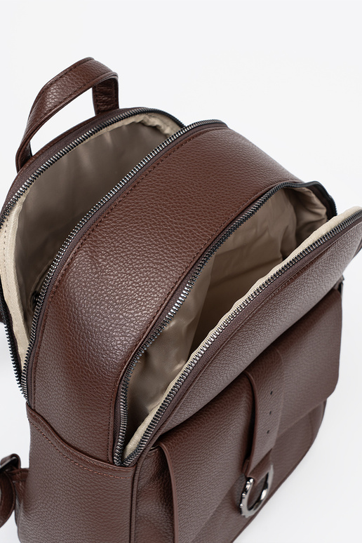 braune Farbe Rucksack Damen aus Öko-Leder