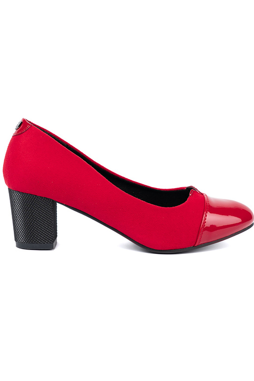 rote Farbe High Heels z lakieroZuanym noskiem rote Farbe High Heels z lakieroZuanym noskiem