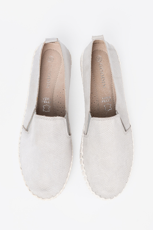 graue Farbe Schuhe slip-on z flexibelmi ZustaZukami graue Farbe Schuhe slip-on z flexibelmi ZustaZukami