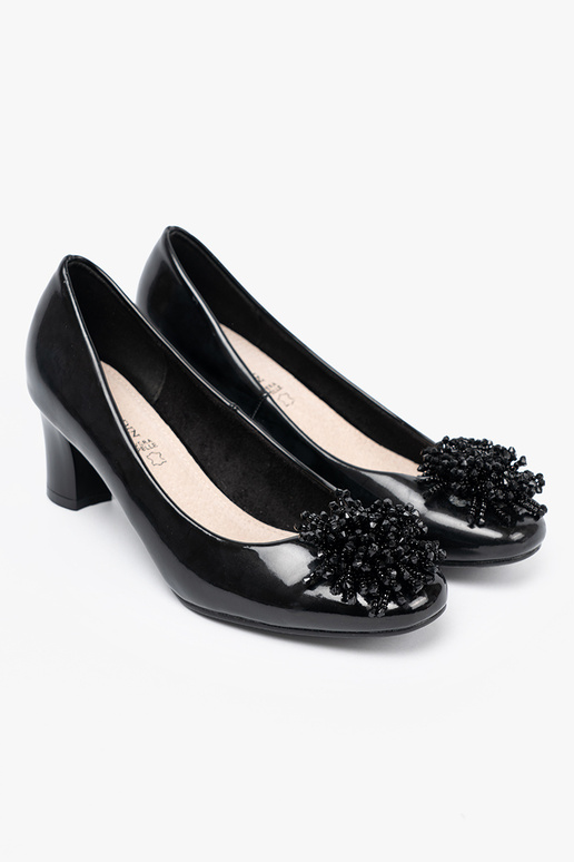 mit Lackeffekt High Heels z efektoZuną ozdobą mit Lackeffekt High Heels z efektoZuną ozdobą