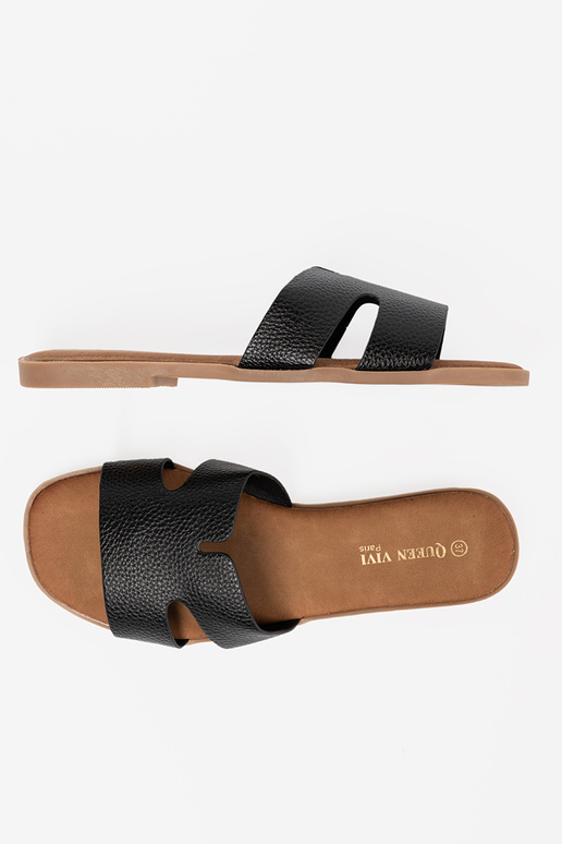 schZuarze Farbe Hausschuhe Frauen aus Öko-Leder schZuarze Farbe Hausschuhe Frauen aus Öko-Leder