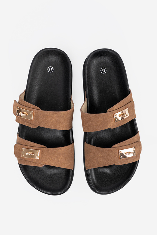 Jansnobraune Farbe Hausschuhe Frauen ze goldenmi ZustaZukami