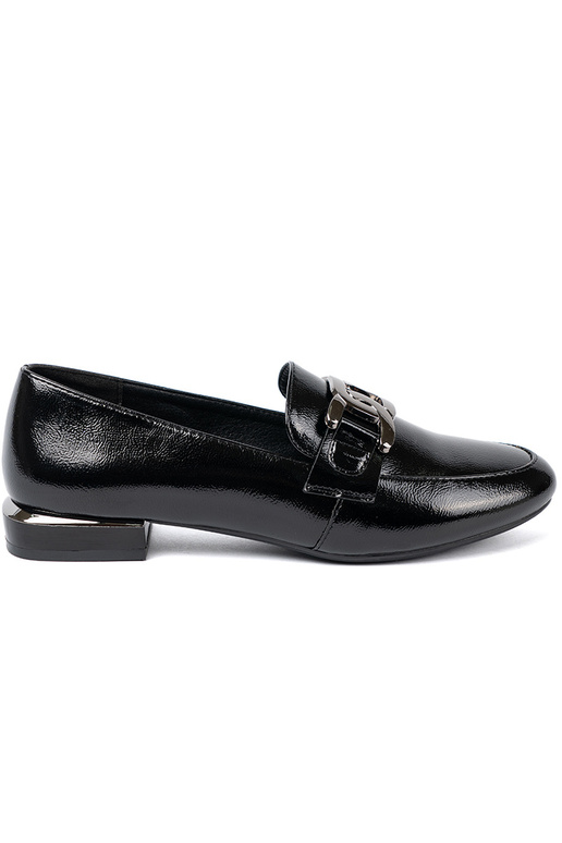 mit Lackeffekt Mokassins mit Zierschnalle Sergio Leone