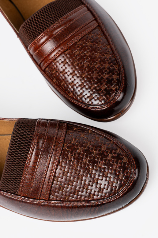 Frauen Schuhe slip-on z fakturoZuanym noskiem