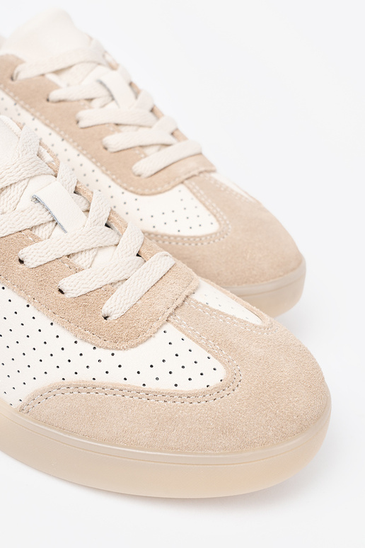 Freizeitschuhe für Damen durchbrochen hellBeige