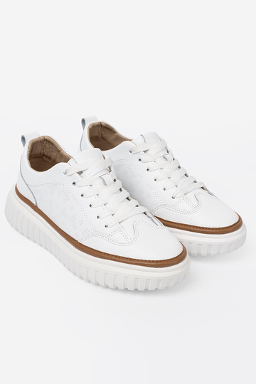 Zueiße Farbe Sneakers Stilvollllschuhe Haut platformie Sergio Leone