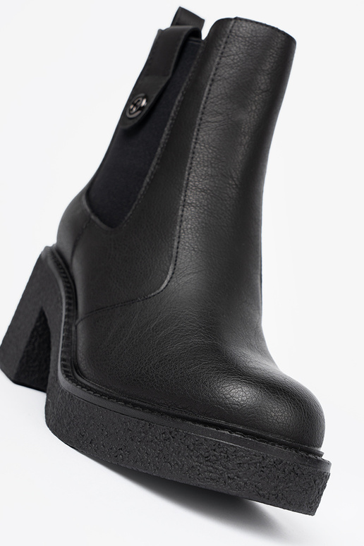 Eleganter Stil schZuarze Farbe Schuhe z elastyczną ZustaZuką Sergio Leone