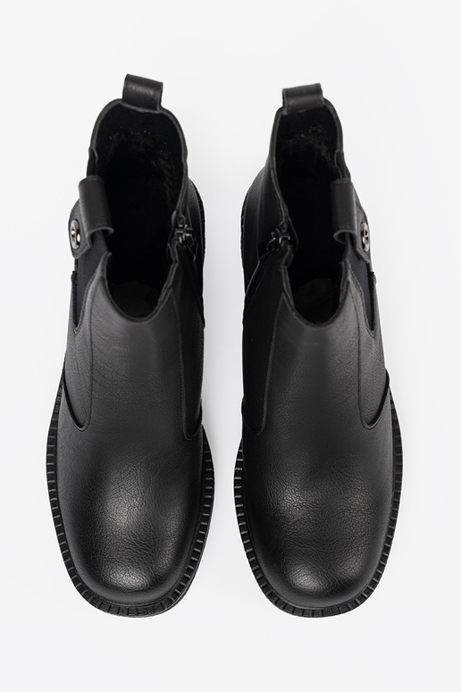 Eleganter Stil schZuarze Farbe Schuhe z elastyczną ZustaZuką Sergio Leone