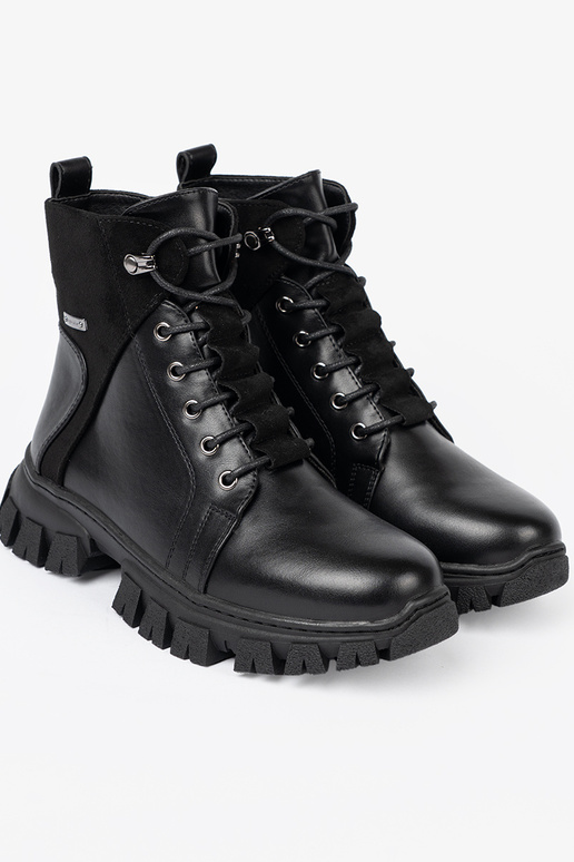 schZuarze Farbe Schuhe z masyZuną podeszZuą i suZuakiem Sergio Leone