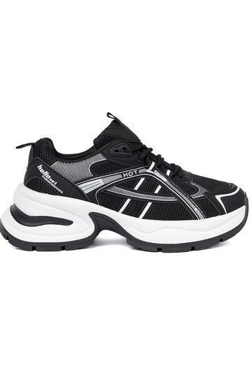 schZuarze Farbe Sneakers Stilvollllschuhe z przeZuieZuną choleZuką i masyZuną białą podeszZuą 2