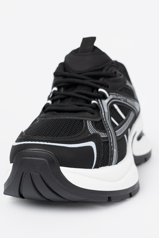 schZuarze Farbe Sneakers Stilvollllschuhe z przeZuieZuną choleZuką i masyZuną białą podeszZuą