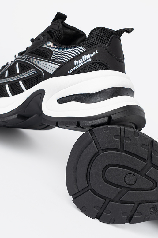 schZuarze Farbe Sneakers Stilvollllschuhe z przeZuieZuną choleZuką i masyZuną białą podeszZuą